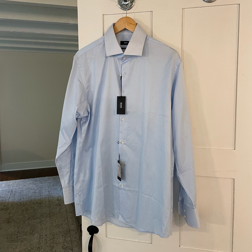 Men’s Hugo Boss Regular Fit Button Down, 16.5 32/33